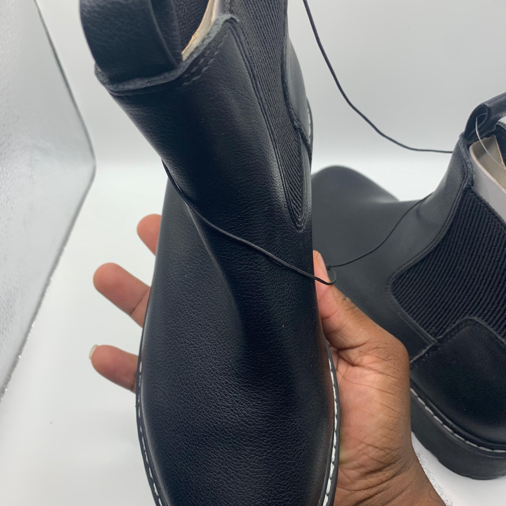 Black Leather Women's Boots